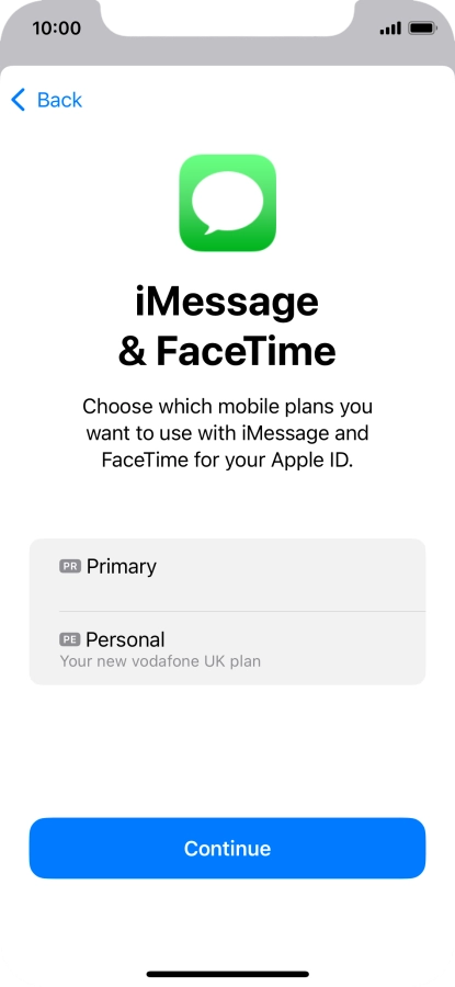 Press the required price plan. Press the required price plan.