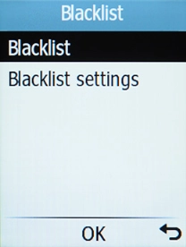 Select Blacklist. Select Blacklist.