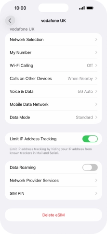 Press Delete eSIM and follow the instructions on the screen to delete your eSIM. Press Delete eSIM and follow the instructions on the screen to delete your eSIM.