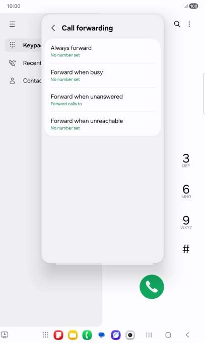 Press the Home key to return to the home screen. Press the Home key to return to the home screen.