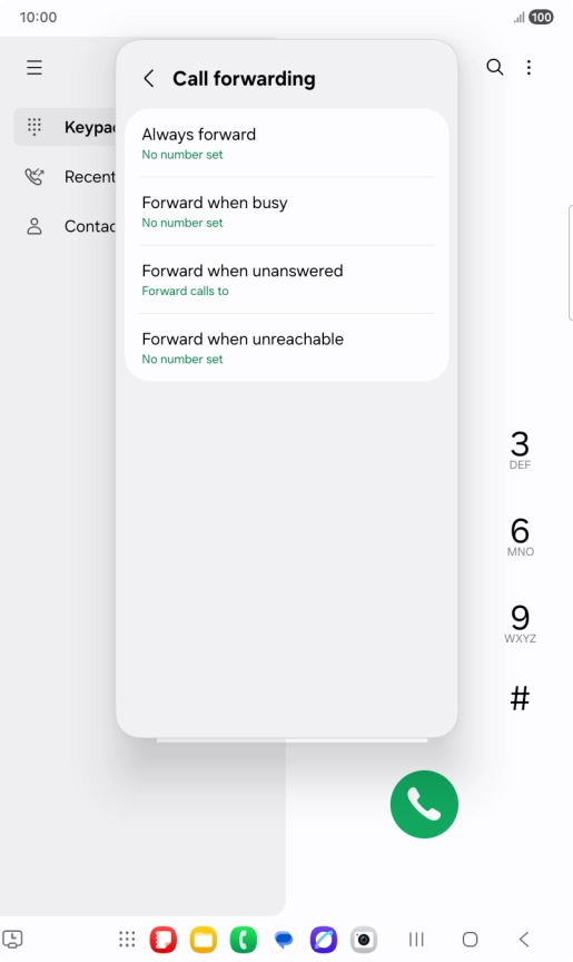 Press the Home key to return to the home screen. Press the Home key to return to the home screen.