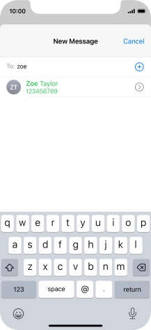 Press the required contact.