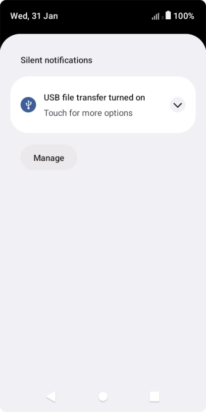 Press the drop down list.