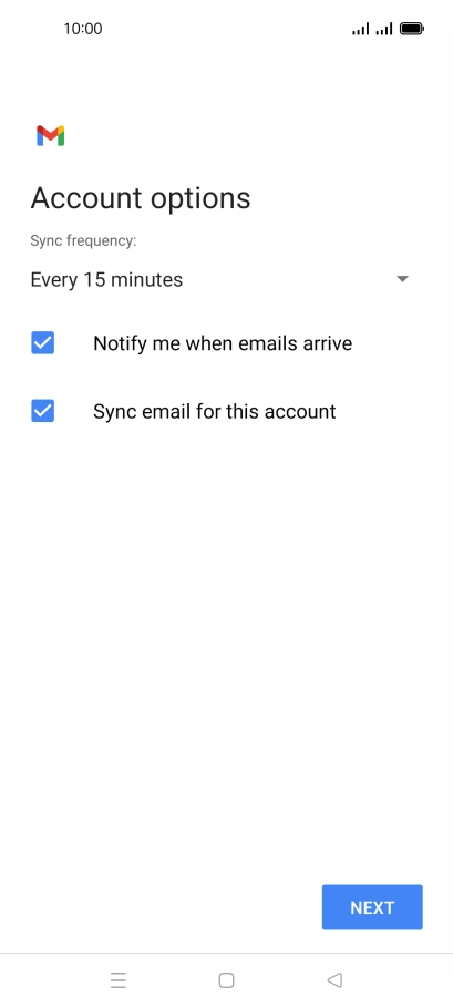 Press the drop down list below 