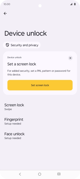 Press Fingerprint.