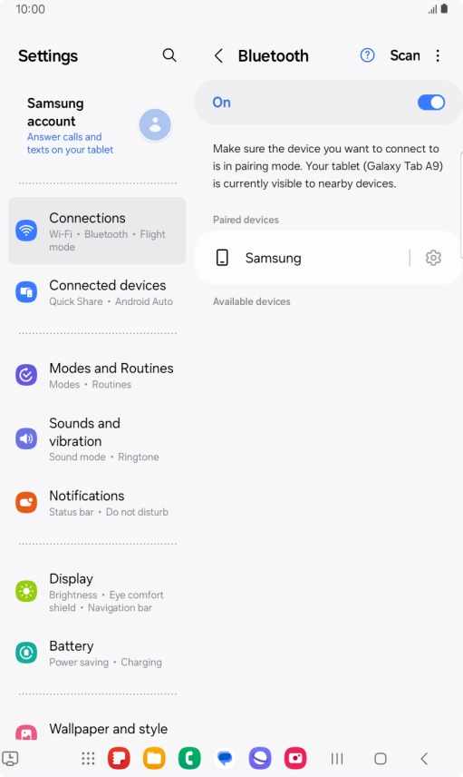 Press the Home key to return to the home screen. Press the Home key to return to the home screen.