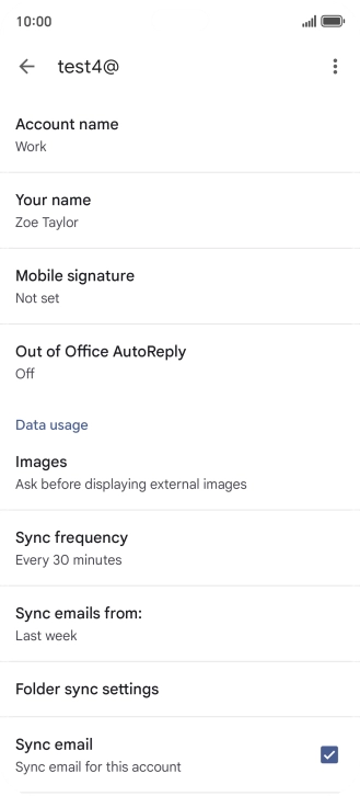 Press Account name and key in the required name. Press Account name and key in the required name.