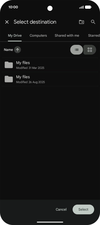 To create a new folder, press the new folder icon and follow the instructions on the screen to create a new folder. To create a new folder, press the new folder icon and follow the instructions on the screen to create a new folder.