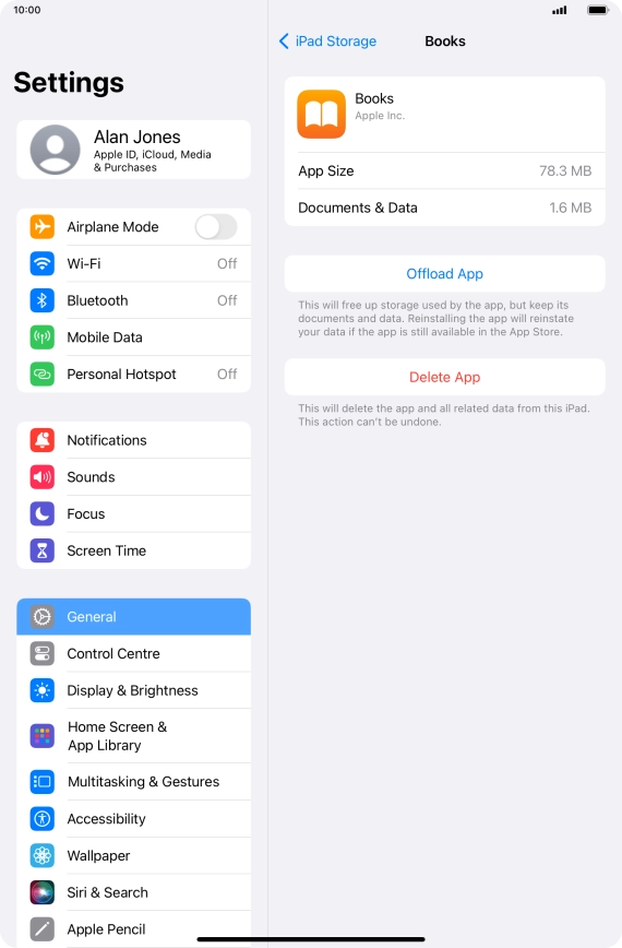 Press Offload App.