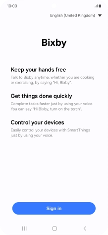 Press Sign in and follow the instructions on the screen to log on to your Samsung account. Press Sign in and follow the instructions on the screen to log on to your Samsung account.