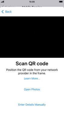 Place the QR code you've received inside the phone camera frame to scan the code. Your eSIM is transferred to your new phone over the internet. Place the QR code you've received inside the phone camera frame to scan the code. Your eSIM is transferred to your new phone over the internet.