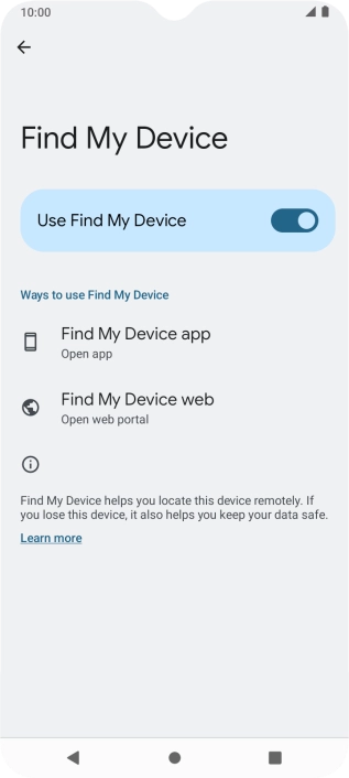 Press the Home key to return to the home screen. Press the Home key to return to the home screen.