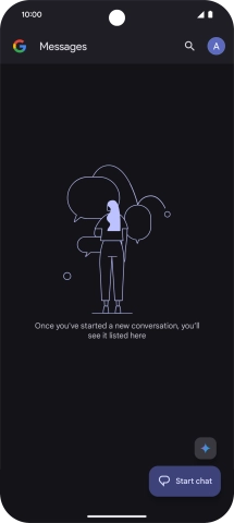Press the profile icon.