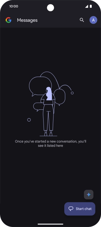 Press the profile icon.