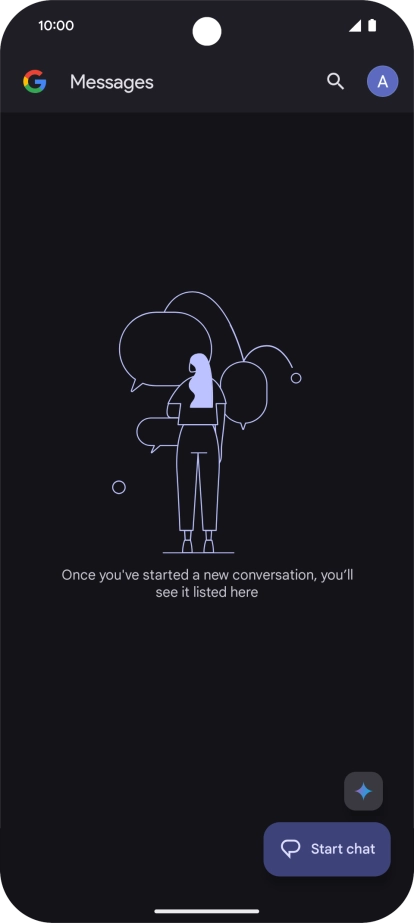 Press the profile icon.