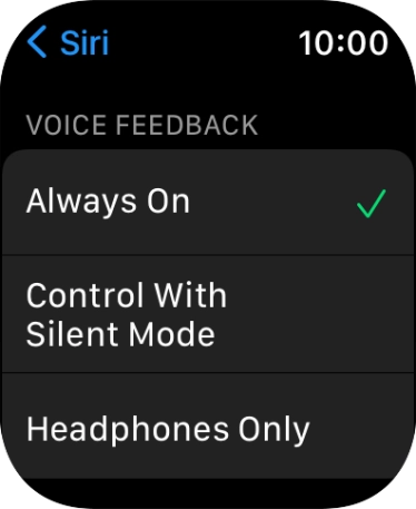 Press the required setting below Press the required setting below