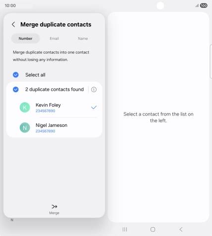 Press Merge.