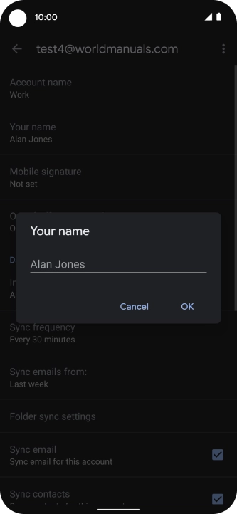 Press OK. Press OK.