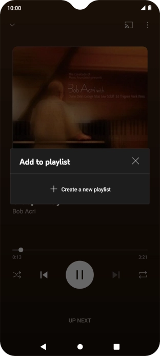 Press Create a new playlist. Press Create a new playlist.