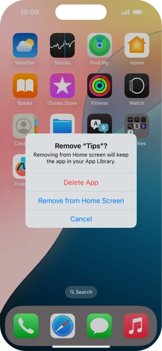 Press Delete App. Press Delete App.
