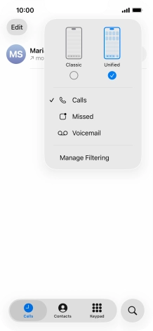 Press Voicemail and follow the instructions on the screen to set the voicemail PIN and greeting.