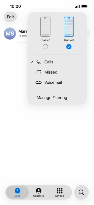 Press Voicemail and follow the instructions on the screen to set the voicemail PIN and greeting.