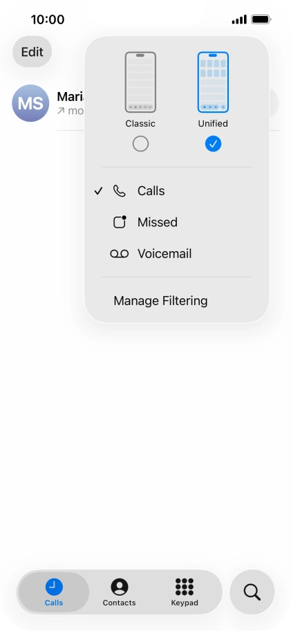 Press Voicemail and follow the instructions on the screen to set the voicemail PIN and greeting.