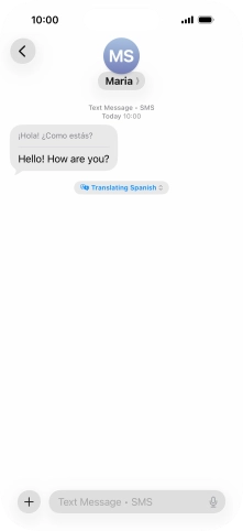 Press Translating ‹language› and follow the instructions on the screen to select language display or exit Live Translation. Press Translating ‹language› and follow the instructions on the screen to select language display or exit Live Translation.