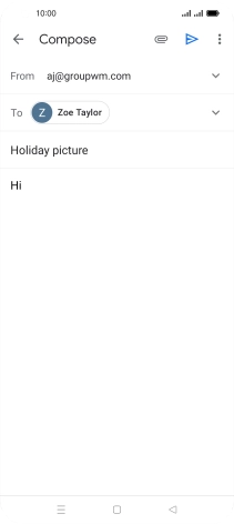 Write the required text and press the send icon. Write the required text and press the send icon.