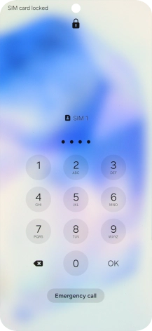 If your SIM is locked, key in your PIN and press OK. If your SIM is locked, key in your PIN and press OK.