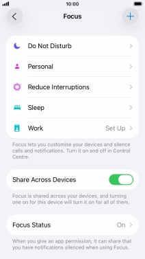 Press the required focus mode. Press the required focus mode.