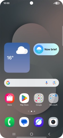 When the battery charging icon is displayed, the battery is charging.