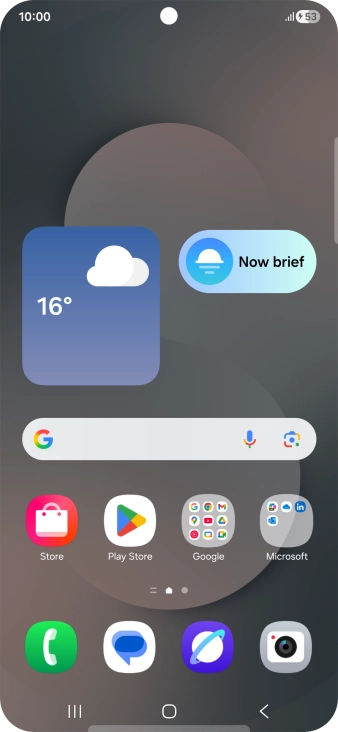 When the battery charging icon is displayed, the battery is charging.