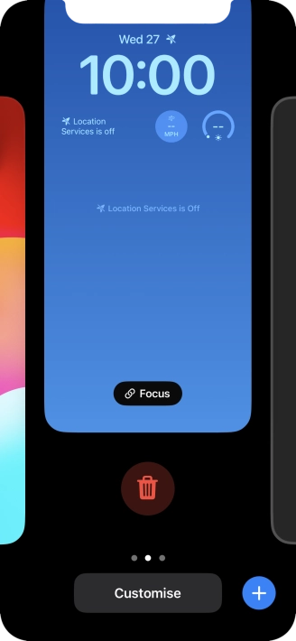 Press the delete icon. Press the delete icon.