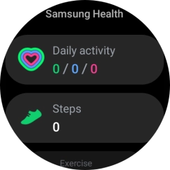 Under Daily activity, you can see how far you are from completing your daily activity goals.