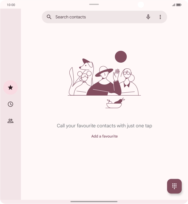 Press the menu icon. Press the menu icon.