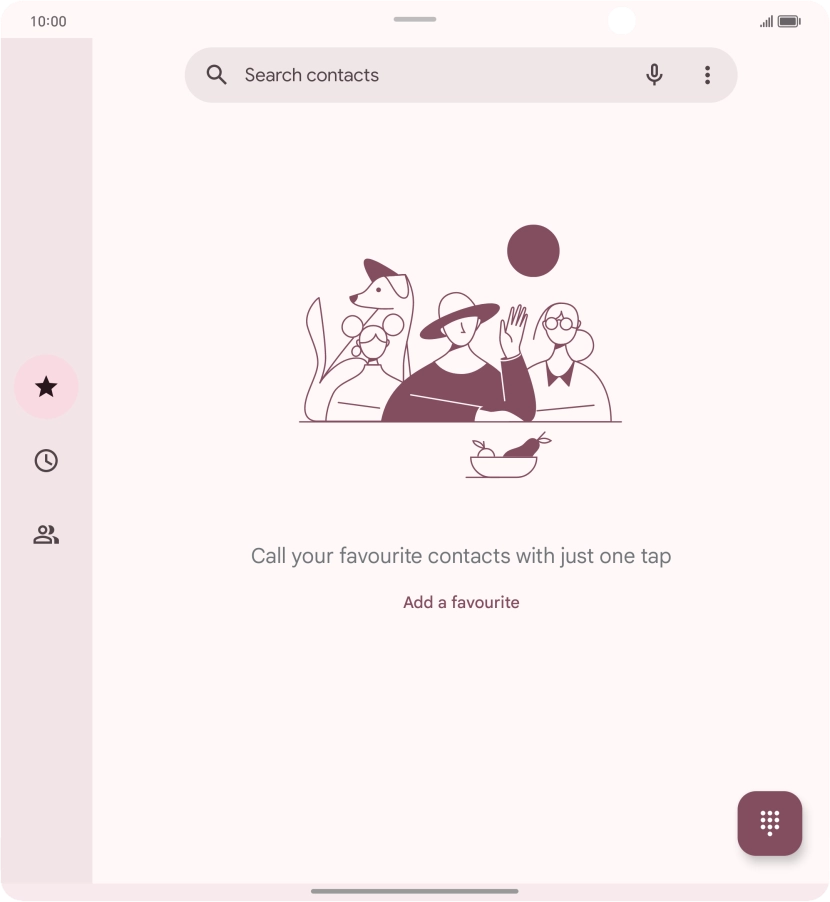 Press the menu icon. Press the menu icon.