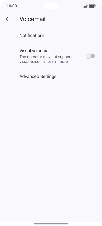 Press Advanced Settings. Press Advanced Settings.
