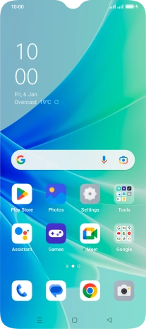When the battery charging icon is displayed, the battery is charging.