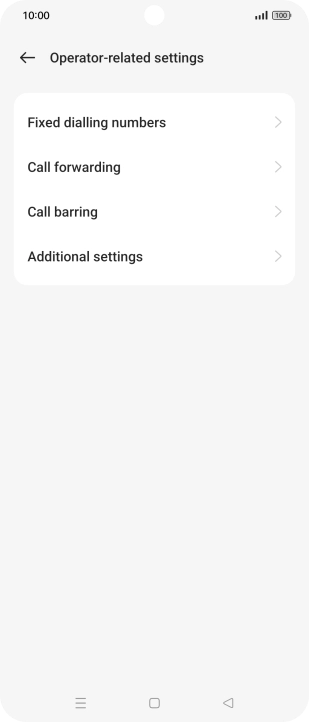 Press Fixed dialling numbers. Press Fixed dialling numbers.