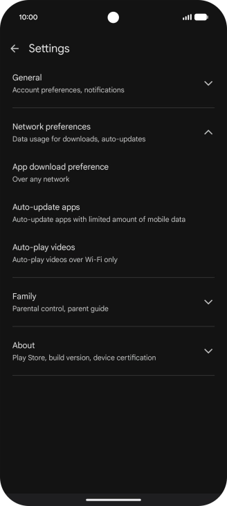 Press Auto-update apps. Press Auto-update apps.