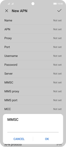 Key in http://mms.vodafone.co.uk/servlets/mms and press OK.
