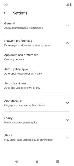 Press Auto-update apps. Press Auto-update apps.