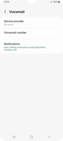 Press Voicemail number. Press Voicemail number.