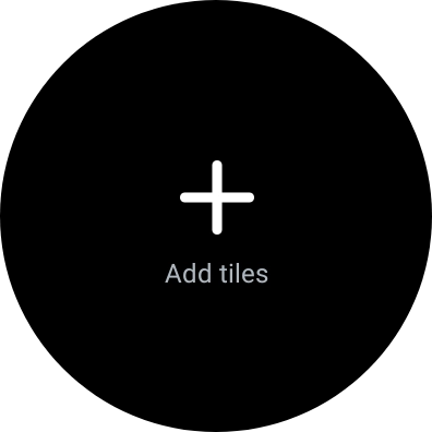 Press Add tiles. Press Add tiles.