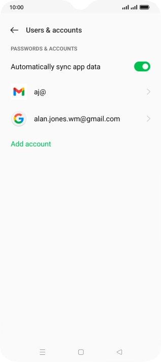 Press the Home key to return to the home screen.