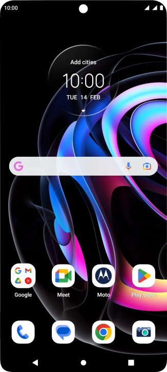Slide two fingers downwards starting from the top of the screen.