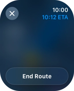 Press End Route.