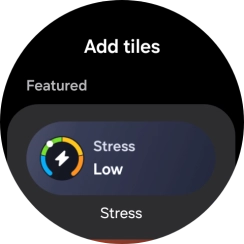 Press the required widget to add it. Press the required widget to add it.