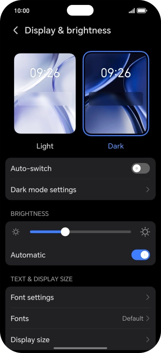 Press the indicator next to Press the indicator next to